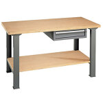 tabli multi - usages - avec bloc - tiroir + plateau 1500 x 750 mm