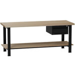 �tabli multi - usages - avec bloc - tiroir + plateau inf - mm
