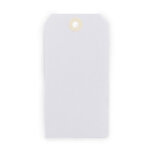 �tiquette am�ricaine blanche 170 g / m� - 125 x 63 mm