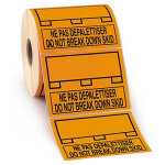 �tiquette d'exp�dition sp�ciale palette - 130 x 100 mm