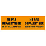 �tiquette d'exp�dition sp�ciale palette - 250 x 76 mm