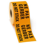 �tiquette d'exp�dition sp�ciale palette - 254 x 76 mm