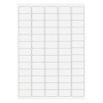 Etiquette polyester blanc mat