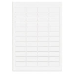 Etiquette polyester blanc mat