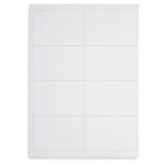 Etiquette polyester blanc mat