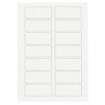 Etiquette polyester blanc mat