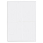 Etiquette polyester blanc mat