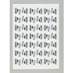 Etiquette polyester blanc mat