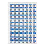 Etiquette polyester blanc mat