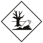 tiquette pour le transport de matires dangereuses -  dangereux pour l'environnement  100 x 100 mm