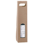 Étui - 1 bouteille brun 90 x 90 x 385 mm Étui - 1 bouteille brun 90 x 90 x 385 mm