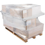 Film pr� - �tir� manuel souffl� transparent - palette compl�te de 162 bobines - 7 � 390 mm x 600 m