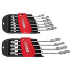 Jeu de cls mixtes  cliquet 72 dents en chrome de 8 - 19 mm mm