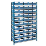 Pack rayonnage - 50 bacs et 10 tablettes