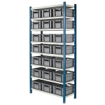 Pack rayonnage - elment dpart 21 bacs et 8 tablettes