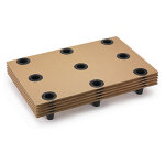 Palette carton embotable interpal - 800 x 1200 x 120 mm
