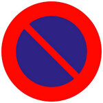 Panneau d'interdiction -  d�fense de stationner