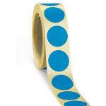Pastille adh�sive amovible couleur bleu - diam�tre 20 mm