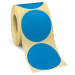Pastille adh�sive amovible couleur bleu - diam�tre 25 mm