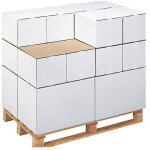 Plaque intercalaire de palette - carton compact gris 2 faces 800 x 1200 mm