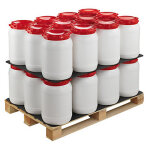 Plaque polypropyl�ne alv�olaire �conomique noir - 800 x 1200 mm