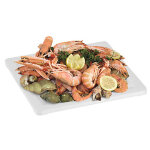 Plateau de fruits de mer carré - 390x390x60 mm Plateau de fruits de mer carré - 390x390x60 mm