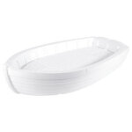 Plateau de fruits de mer en polystyrène - 6 - 8 parts bateau 69 x 40 x 16 cm Plateau de fruits de mer en polystyrène - 6 - 8 parts bateau 69 x 40 x 16 cm
