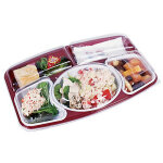 Plateau repas prestige - bordeaux 34 x 27 x 6, 5 cm