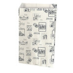 Pochette cadeau fantaisie coloris blanc