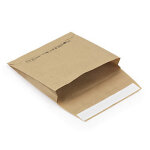 Pochette en papier kraft  soufflets latraux - 230 x 220 mm