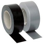 Ruban adhsif toile plastifie - noir