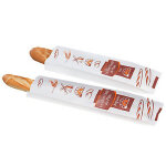 Sac baguette blanc - 10 x 50 x 4 cm