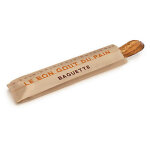 Sac baguette brun - 10 x 52 x 4 cm