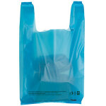 Sac � bretelles 50 � liass� recycl� bleu 26 x 45 x 12 cm