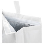 Sac isotherme à fermeture scratch blanc dimensions ouvert 43 x 35 x 18 cm Sac isotherme à fermeture scratch blanc dimensions ouvert 43 x 35 x 18 cm