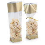 Sachet opp glac fond carton 12 x 27, 5 cm impression glac or