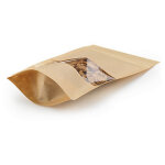 Sachet papier étanche à fermeture zip avec fenêtre larg. 120mm haut. 180mm Sachet papier étanche à fermeture zip avec fenêtre larg. 120mm haut. 180mm