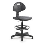 Sige d'atelier polyurthane pitement noir - sige haut polyurethane noir