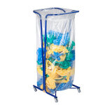 Support sac poubelle 400 litres - mobile avec roulettes