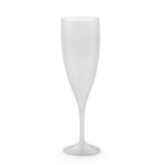 Verre  pied et flte plastique rutilisable flte  champagne 13 cl