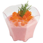Verrine en plastique - modle verre tulipe - 55 x 46 mm