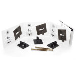 Clip pp terassen set de montage pour lames de terrasse en bambou, 100 pices