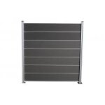 Kit xxl de cl�ture composite / brise - vue embo�table, anthracite 1860 mm (hauteur) x 20 mm (�paisseur) ...