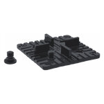 Kit de montage de carrelage - clip rectangulaire pour panneaux massifs en bambou, 5 clips