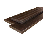 Lames de terrasse bambou banc / marche, franais et lisse, espresso, 42 x 290 x 2000 mm