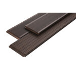 Lames de terrasse en bambou, rainur�es grossi�rement / rainur�es finement, espresso, 20 x 139 x 1870 ...