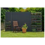 Mur de plantation modulaire pour cl�ture wpc, �l�ment 90 cm (largeur) x 185 cm (hauteur), jeu de couleurs ...