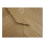 Parquet premium en ch�ne, chevron, tri s�lectif, vernis mat, bross�, 14 mm (s) x 90 mm (l) x 510 mm (l) ...
