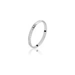 Alliance calista diamantee demi jonc classique or blanc