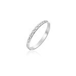 Alliance fantaisie diamantee ruban plat or blanc Alliance fantaisie diamantee ruban plat or blanc